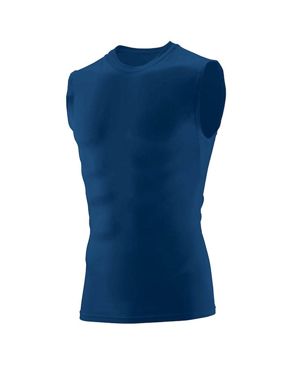 Augusta Sportswear 2603 Youth Hyperform Compress Sleeveless Shirt - Navy - S #sleeveless