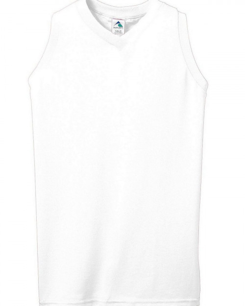 Augusta Sportswear 556 Women's Sleeveless V Neck Shirt - White - S #sleeveless