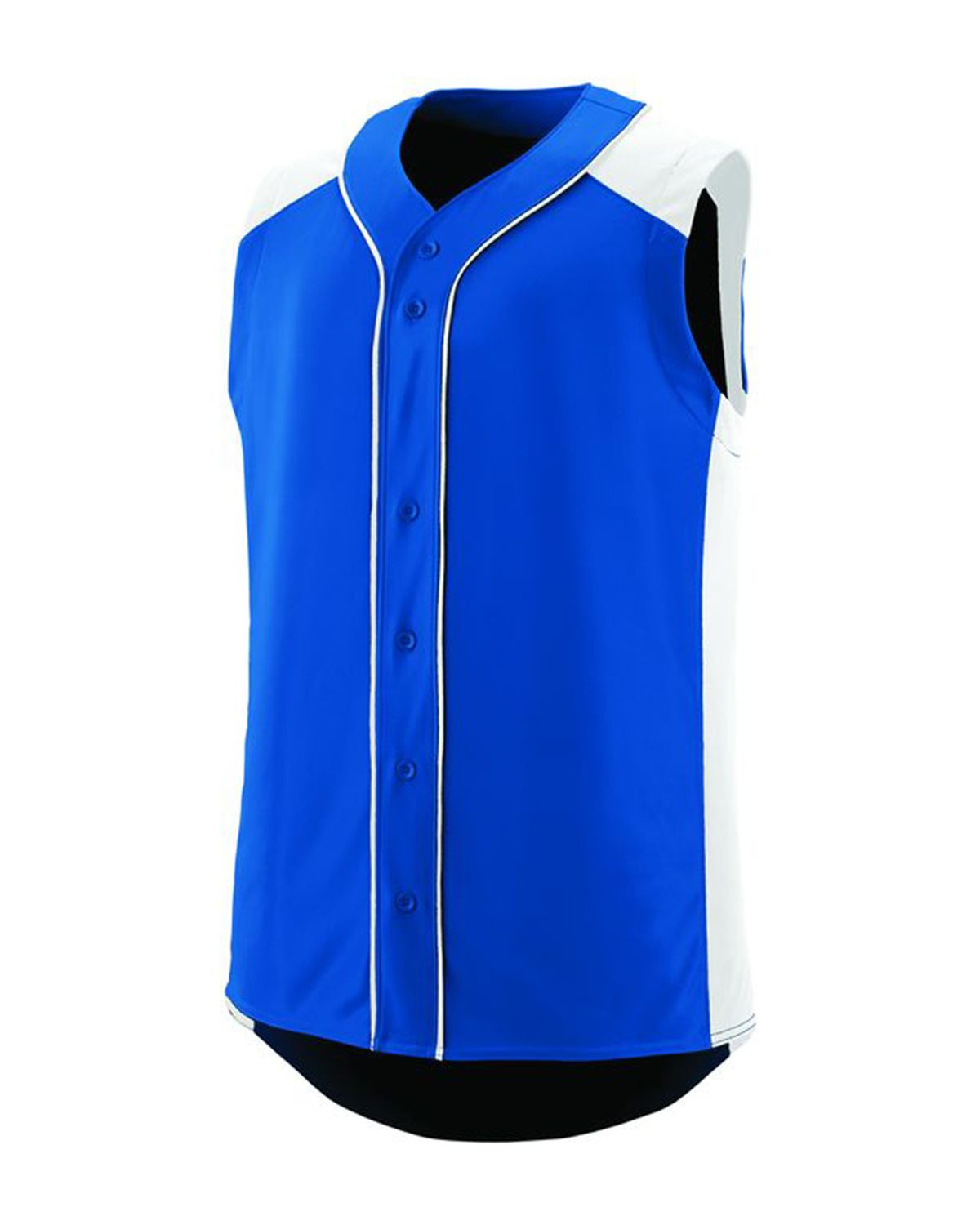 Augusta Sportswear 1662 Men's Sleeveless Slugger Jersey - Royal/ White - S #sleeveless