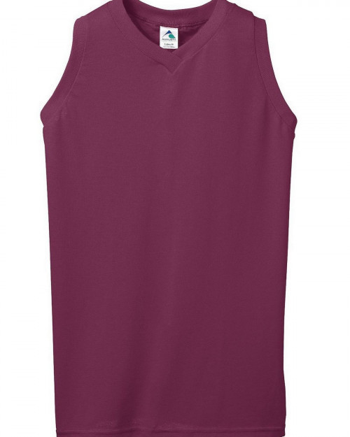 Augusta Sportswear 556 Women's Sleeveless V Neck Shirt - Maroon - S #sleeveless