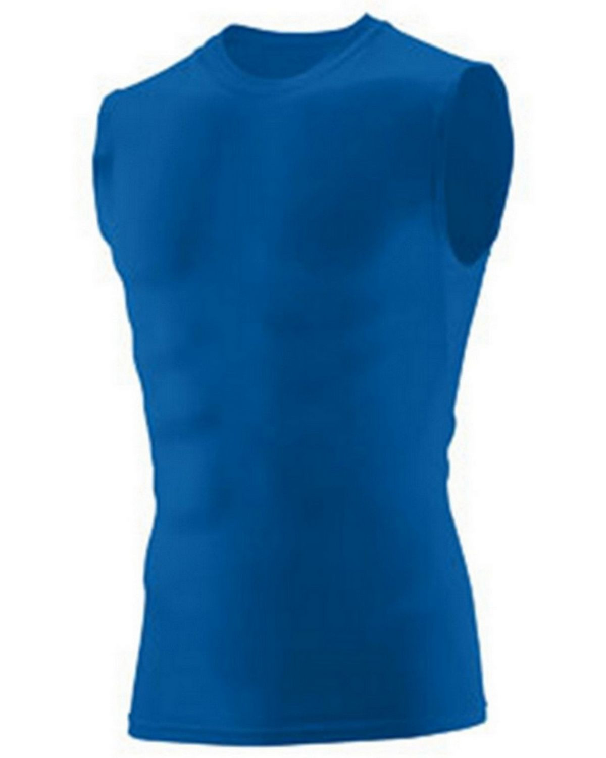 Augusta Sportswear 2602 Men's Hyperform Compress Sleeveless Shirt - Royal - S #sleeveless