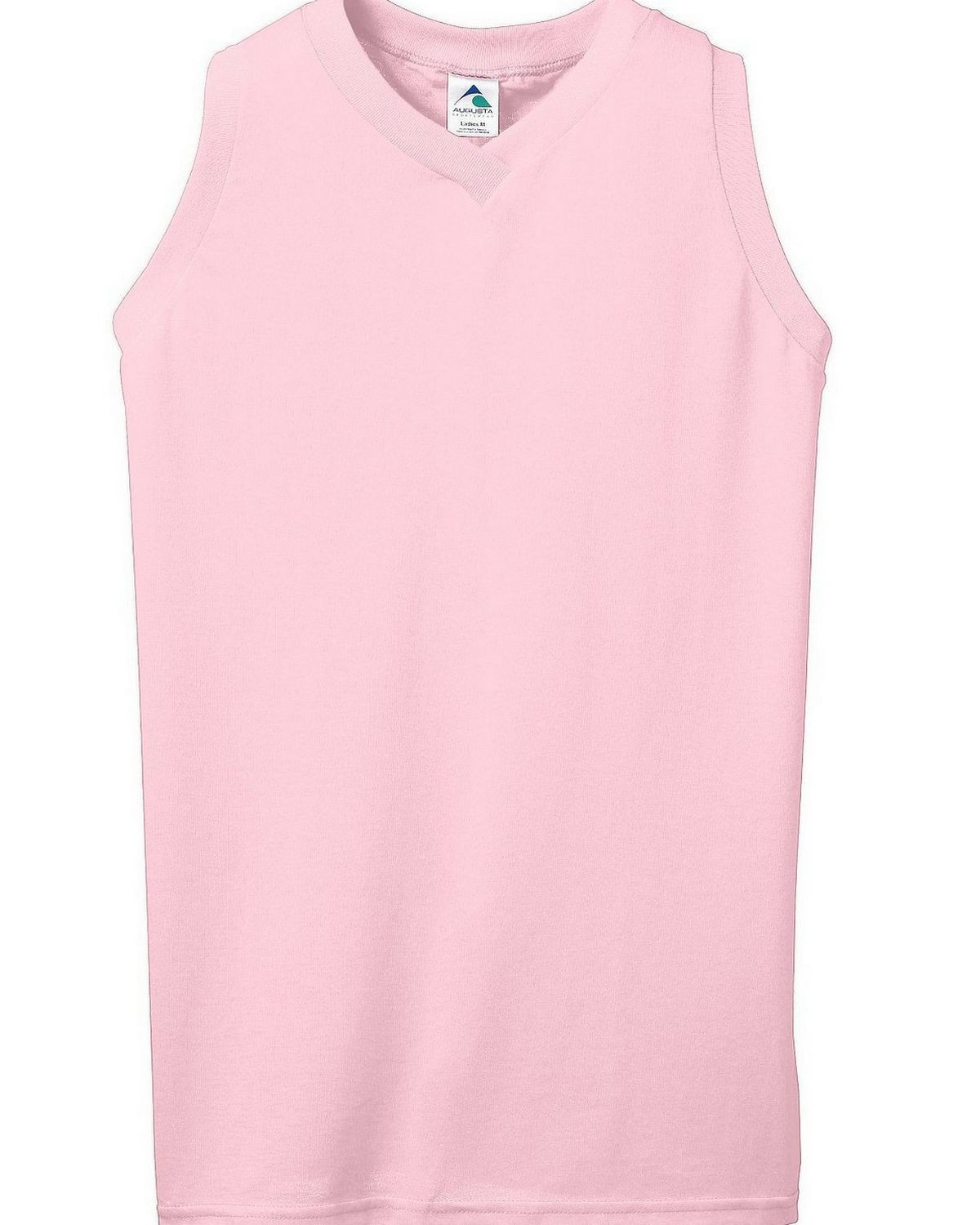 Augusta Sportswear 556 Women's Sleeveless V Neck Shirt - Light Pink - S #sleeveless