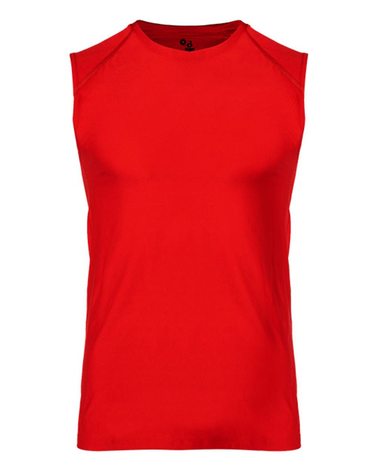 Badger 2530 Youth Fitted Battle Sleeveless Tee - Red - XS #sleeveless