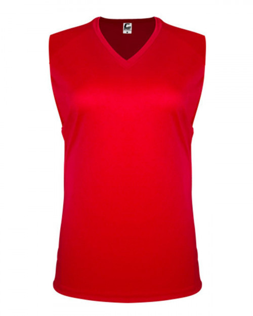 C2 Sport 5663 Women's Sleeveless Tee - Red - XS #sleeveless