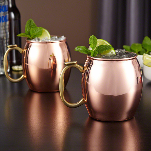 Unwind after a long day with a Moscow Mule and a pal with our set of 2, 20 oz Moscow Mule Mugs. Making an excellent gift for anniversaries, housewarming parties, or anniversaries, these copper mugs are sure to keep your cocktails ice cold well after your #%20